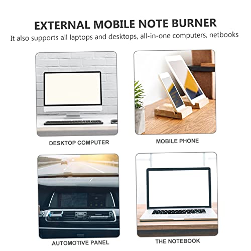 UKCOCO Gravador De Drive Externo 3D Slim Óptico Bluray Driver Tipo C Drive Portátil Slim Laptop Blue