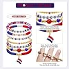 Soccer Bracelets for Women Men,Match Day Team Pride Accessories for 2026 Soccer Tournaments, Game Day Flag Color Wristband