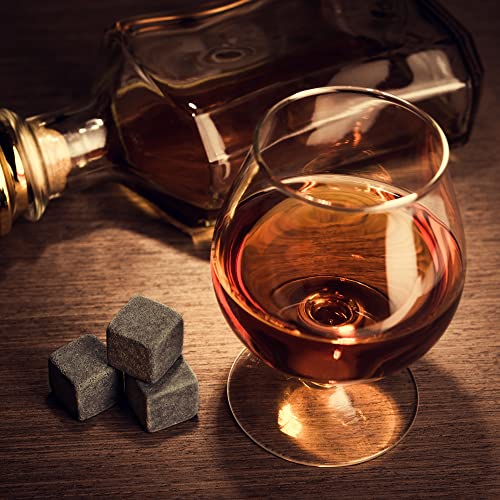 Foto von GOURMEO 9 Whisky Steine im Set - Eiswürfel Steine - Whiskysteine wiederverwendbar - Whiskey Kühlsteine Whiskey Stones - Whisky Steine Geschenkset - Whiskeysteine Zubehör