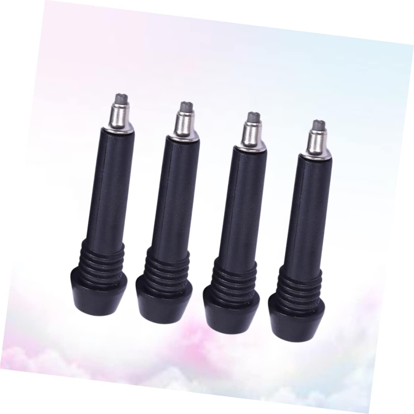2sets Sturdy Trekking Pole Tips Carbon Tungsten Steel Walking Sticks Tip Enhance Grip for Hiking Gear Sticks 4pcs*2 Style