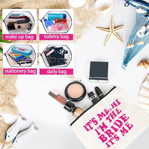 Bride Gifts Makeup Bag TS Singer Inspired Gift TS Fans Merch Music Lover Gift for Bride Cosmetic Canvas Bag Honeymoon Travel Organizer Zipper Pouch for Engaged Wedding Bridal Shower Gifts4