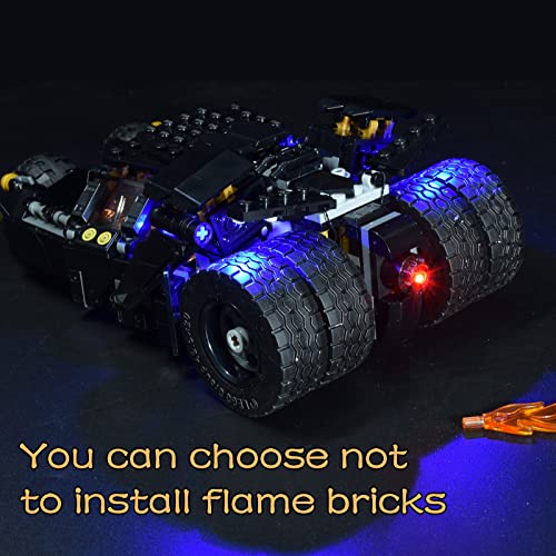 WWEI Led Beleuchtungsset für 76239 DC Super Heroes Dark Start Batmobile, Led Licht mit Batteriebox, Kompatibel mit Lego… – Bild 3