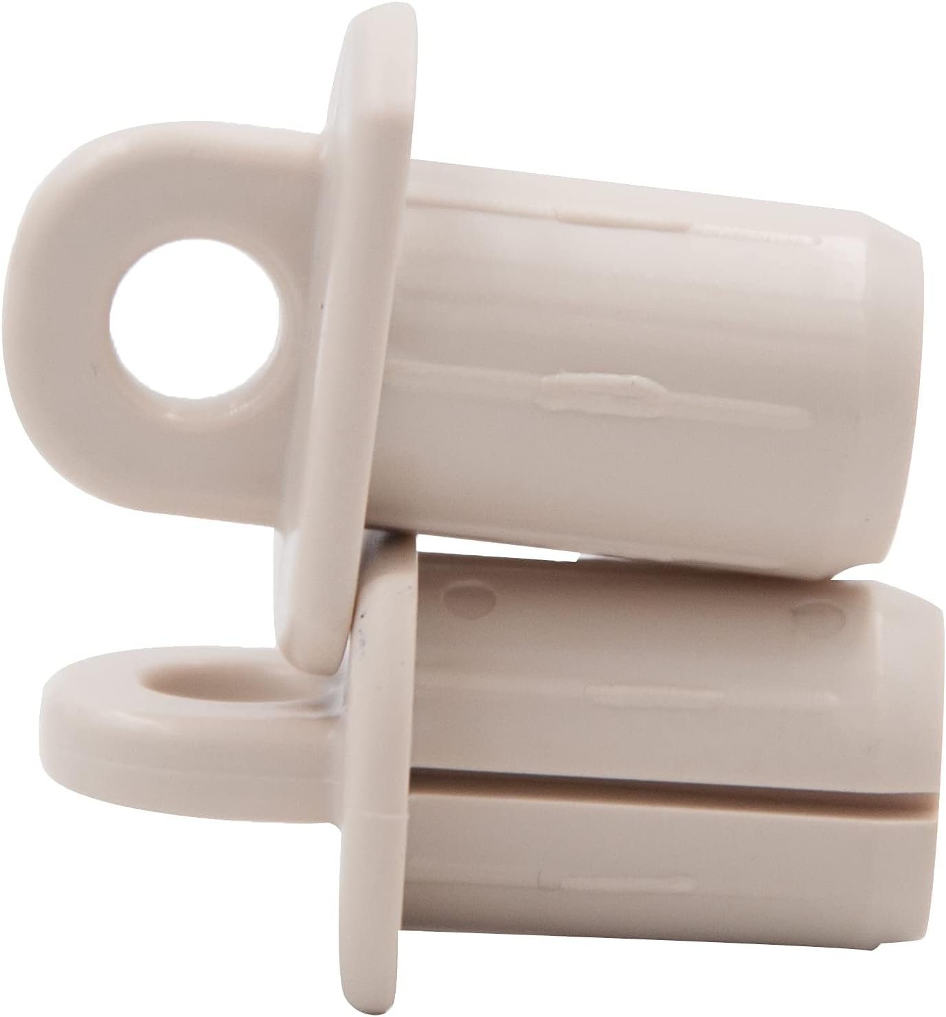Universal Replacement Mounting Brackets of Exterior Sun Shades Roller up Blinds,Indoor/Outdoor (Beige, End Cap)