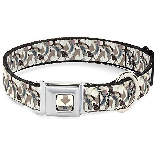 Buckle-Down Dog Collar Seatbelt Buckle Avatar The Last Airbender Appa Pose Stacked 20 to 31 Inches 1.5 Inch Wide (DC-SB-ALAJ-WALA007-1.5-L)