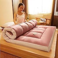 SHENJIA Matelas de couchage épais pour grand lit, matelas pliable avec tatami, idéal pour le camping, matelas futon au sol, confortable et polyvalent SHENJIA Matelas de couchage épais pour grand lit, matelas pliable avec tatami, idéal pour le camping, matelas futon au sol, confortable et polyvalent