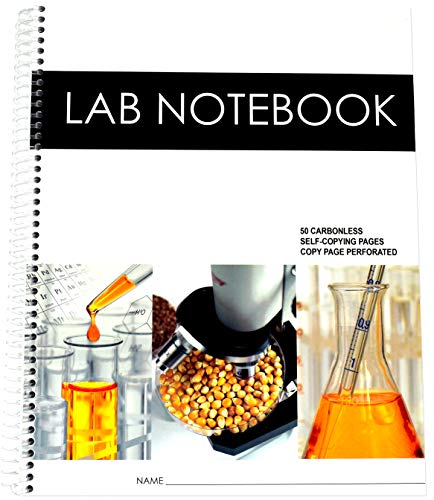 Chemistry Lab Notebook with Carbonless Copy Pages 75 Sets (Spiral Bound)
