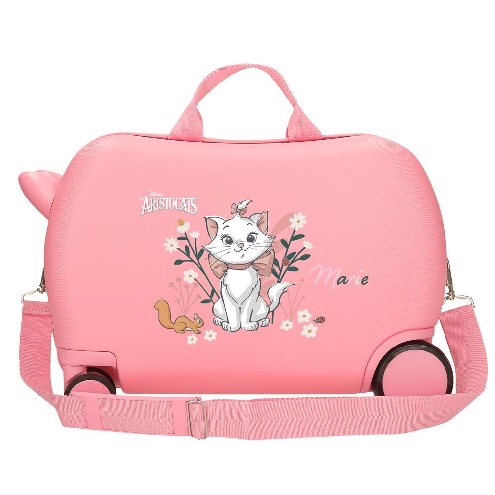 Disney Walizka dla dzieci Sztywny zamek szyfrowy z bocznym 4 kółkami Bagaż podręczny wykonany jest z ABS, sztywnego i lekkiego materiału., Aristocats Marie, walizka dziecięca, Aristocats Marie,