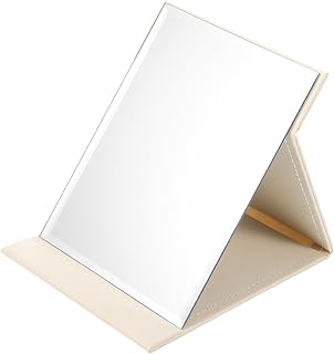 FOMIYES Portable Foldable Makeup Mirror Hand Mirror for Travel and Home Use Space-saving Design Stylish Desktop Accessory for and Apartments