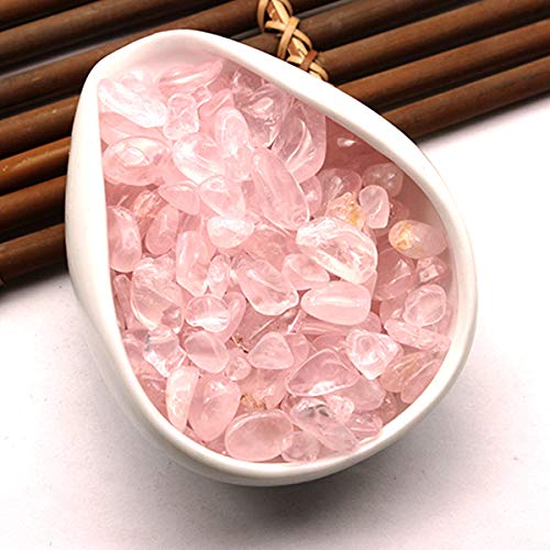 Image of WAYBER 1 Lb /460g Natural Pink Quartz Crystal Stones Irregular Aquarium Pebbles Rock Sands for Turtle Tank /Succulent Plants /Vase Decoration (Fill 1 Cup)