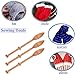 Lace Bobbin Hardwood, 12pcs 4.3in Practical DIY Beech Lace Bobbin Sewing Tools Durable Lace Robbin Weaving Tools for Hand-knitting DIY Tools, Such as Sweaters, Hats, Scarves, Gloves, Socks, Shoes