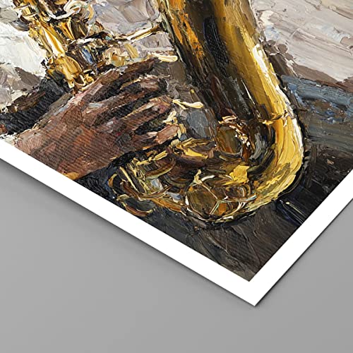 Wall Art Design Moderne Saxophone Affiche Décoration 50x70cm - 2