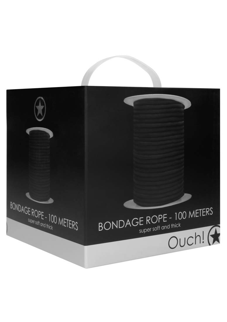 Shots Ouch! - Bondage Rope 100 Meters - Black