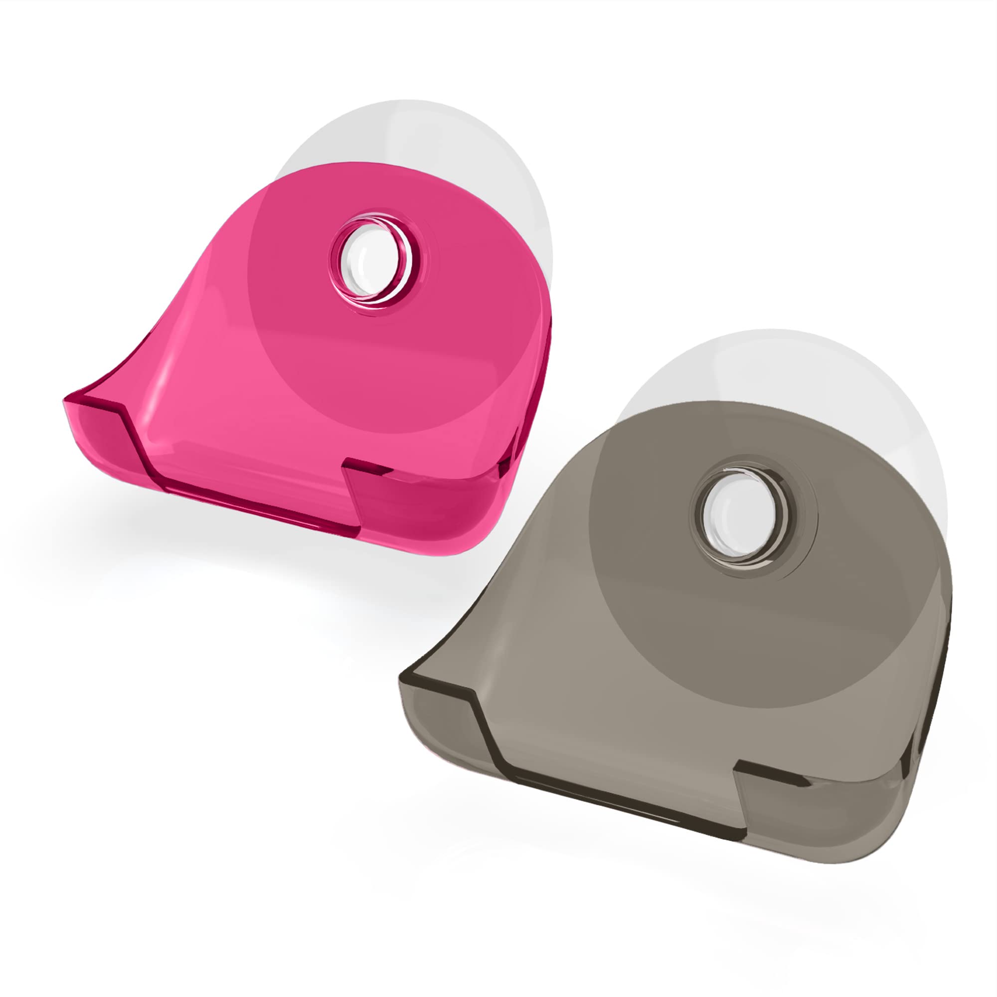 kwmobile Porta Rasoio a Ventosa - 2X Supporto Porta Lametta Universale da Parete - Organizer Universale Bagno per rasoi Gancio da Appendere - No Trapano