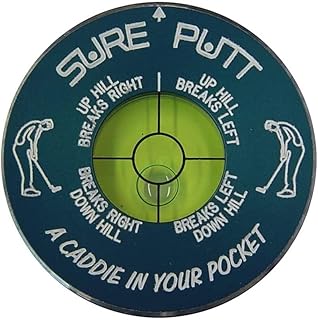Sure Putt Pro - Golf Putting Aid & Green Reader - Blue - Golf Training Aid - Learn to Read Greens & Lower Your Scores - Golf Gift â€¦