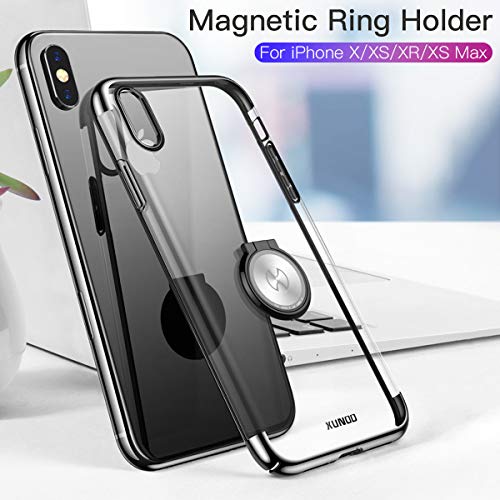 Xundd iPhone XR Custodia, Cristallo con Anello