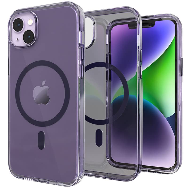 Totem Crystalline Clear Case for iPhone 13 | Non-Magsafe | Anti-Yellowing Technology | Shatterproof | Permafrost Purple (B0CKF9QVC7) Amazon Price History, Amazon Price Tracker