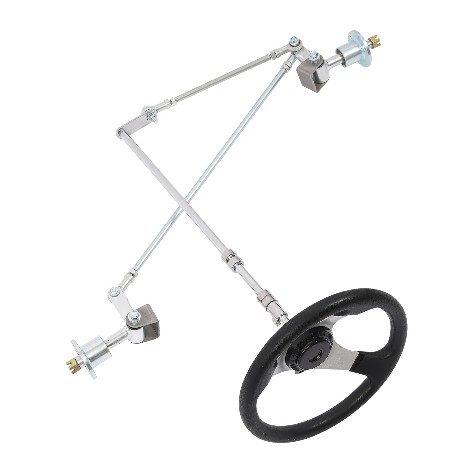 Go Kart Tie Rod Ball Joint, Front Steering Tie Rod Wheels Gear Rack Shaft Tie Rod Kit, Drift Ball Joint Stock Assembly, for 168cc Go Kart Quad Cart,