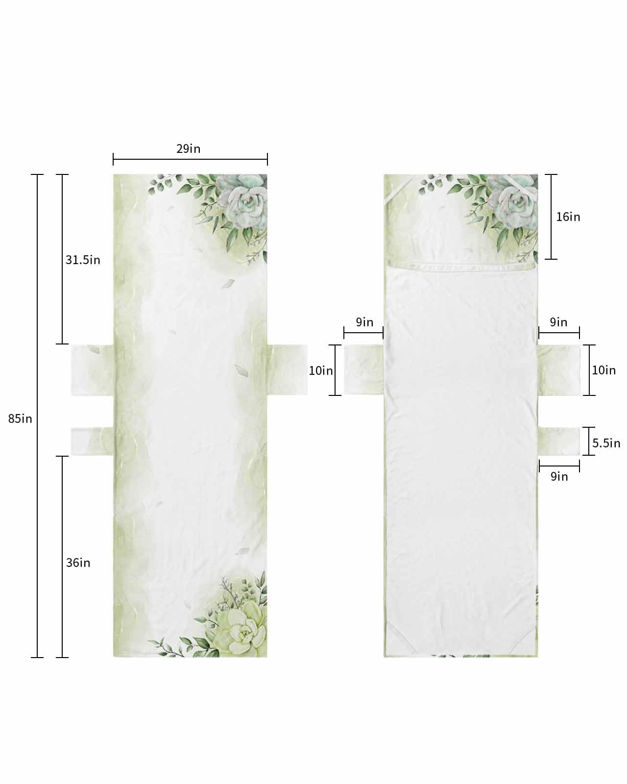 Teal Botanical Beach Lounge Chair Towel Cover, Soft Chaise Lounge Towel with Side Pockets Patio Pool Chairs Cover for Beach/Pool Sunbathing 29x85 Weeping Eucalyptus Leaves Green Elegant