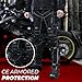 Motorcycle Pants for Men Dual Sport Motorbike Pant Waterproof, Windproof Riding Pants All-Weather with Removable CE Armored Black - Waist 44