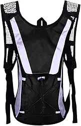 Mochila de Hidratação Esportiva 2 Litros com Refil Bolsa d'Água Impermeável para Corrida Ciclismo Trilha Caminhada Bike Leve Compacta com Tubo de Sucção e Compartimento para Acessórios