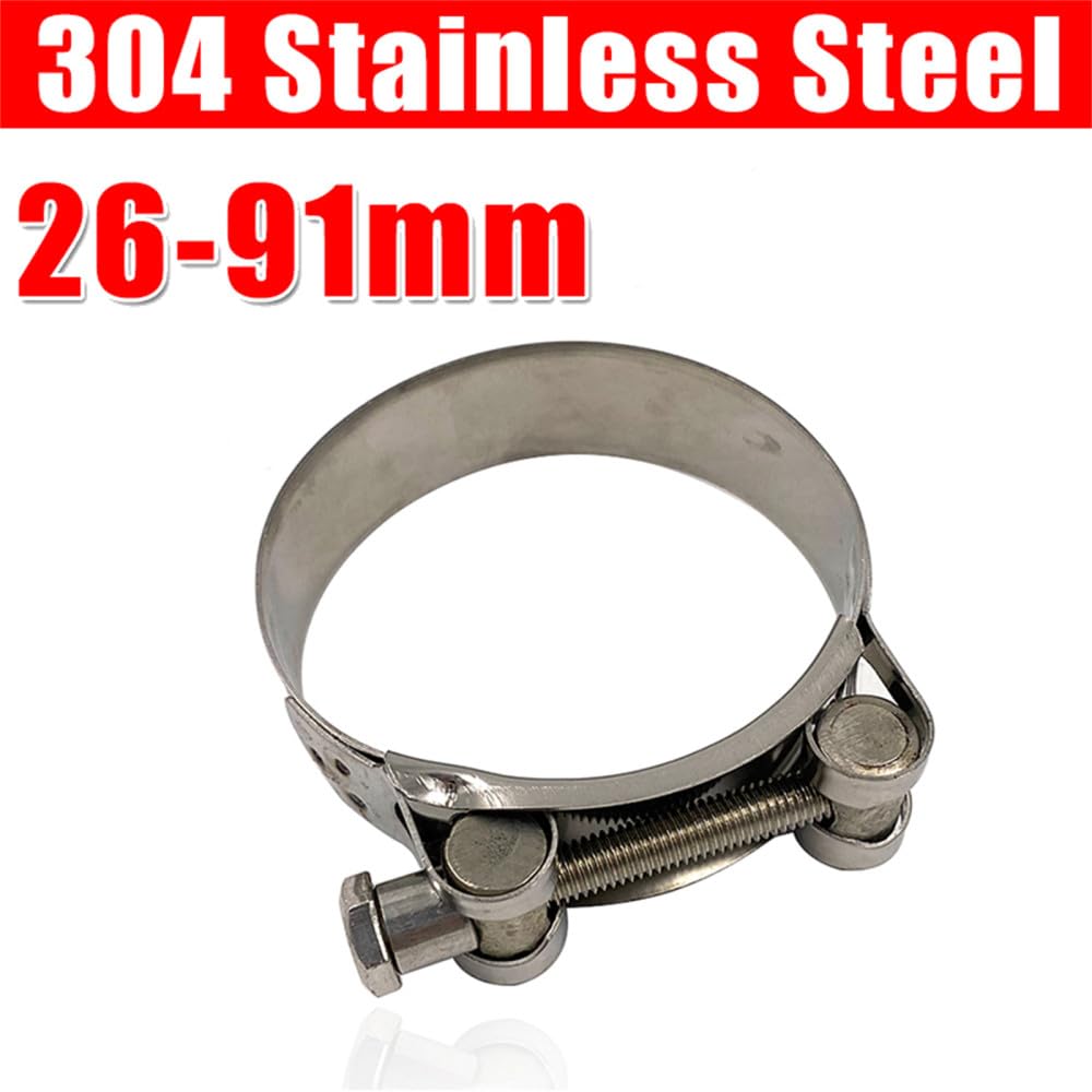 Jubilee Clips - Morsetto per tubi in acciaio inox, circolari, per tubi dell'acqua, carburante, morsetti di fissaggio per tubi dell'acqua, 56 mm, 59 mm