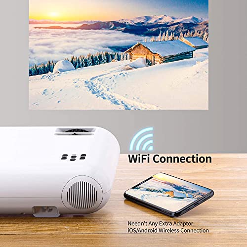 Image of AUN W18 Mini LED Portable 1080P Projector 2800 Lumens (AUN W18 Screen Mirroring)