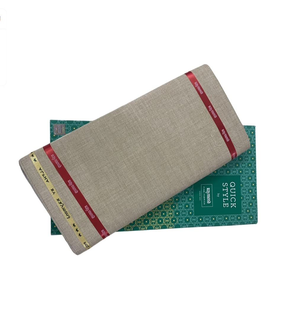 raymond fabrics Raymond Mens Suit Fabric Box (3 Meters, All Weather fabric, Premium Fabric) (Khaki)-picture-41