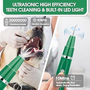 Dog teeth cleaning kit with pet oral spray dog dental care plaque remover for teeth cleans and relieves tooth sensitivity universal for dogs cats dark green  urban country home decor