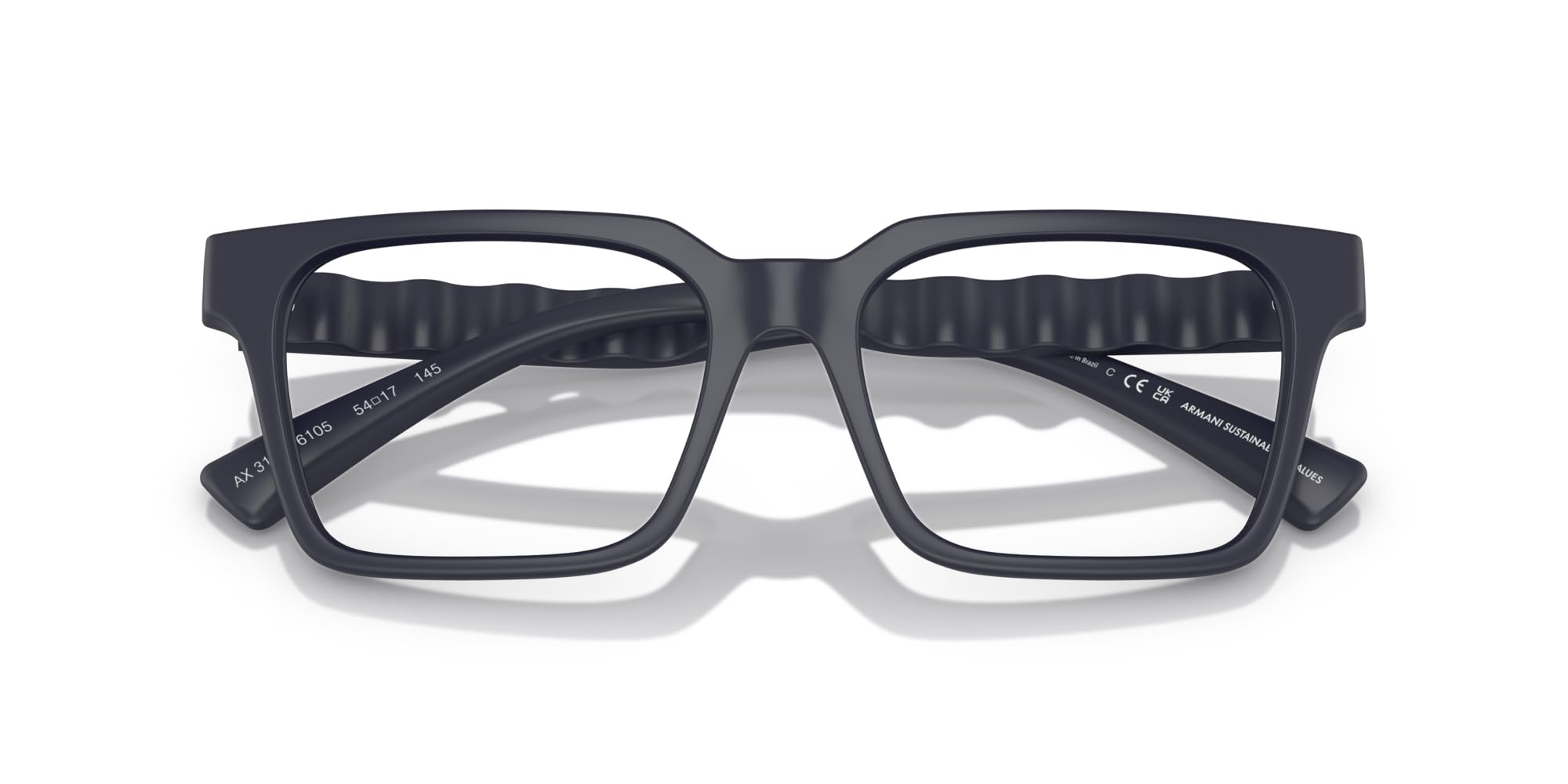 Armani Exchange Męskie kwadratowe oprawki na okulary na receptę Ax3122