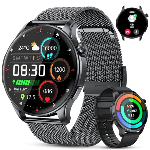 Reloj Inteligente Hombre Mujer Smartwatch con Llamadas: Impermeab...
