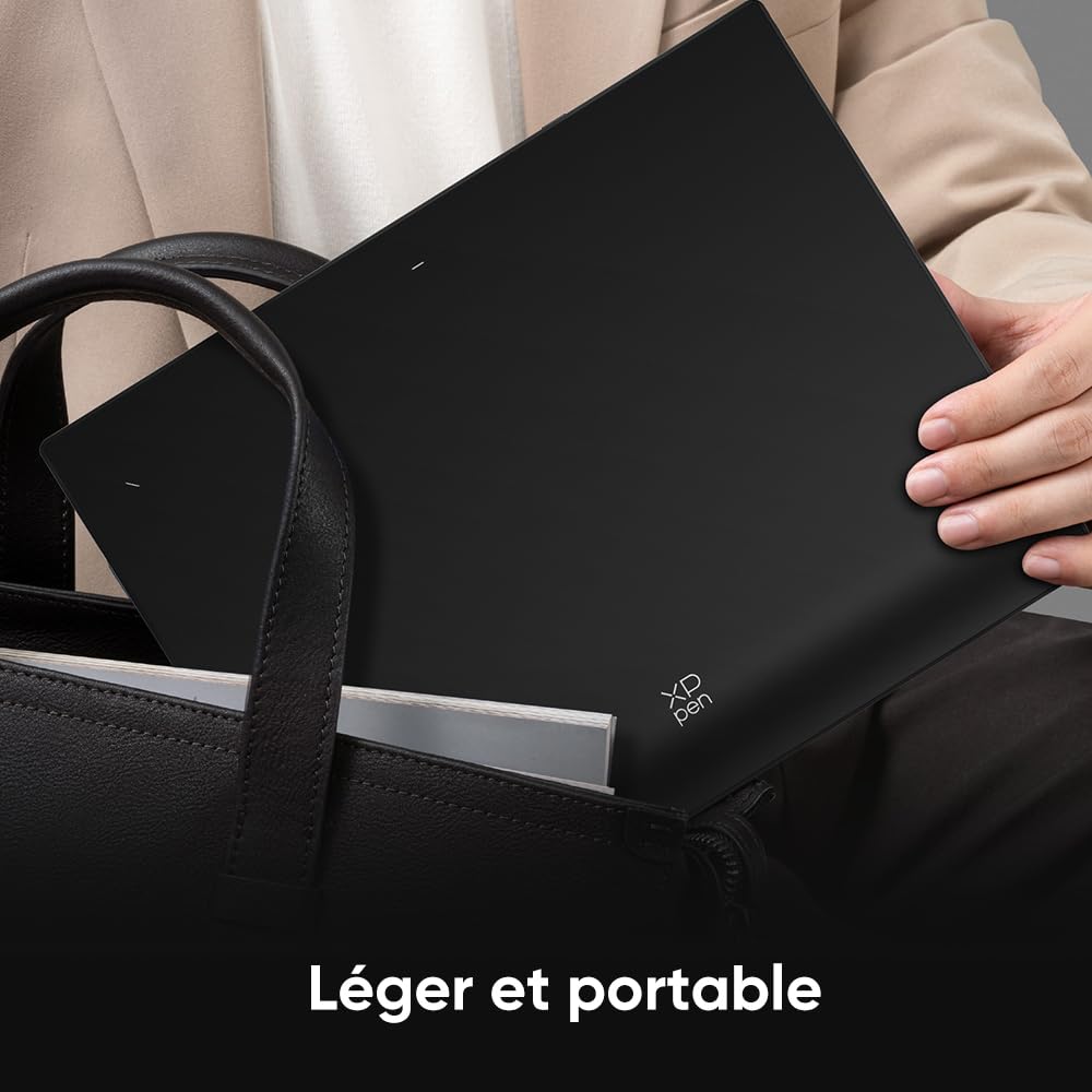 XP-PEN Deco Pro LW (Gen 2) Tablette Graphique, Tablette Graphique Dessin sans Écran Bluetooth 5.0, Stylet à 16K Niveaux de Pression, Compatible avec Windows Chrome OS macOS 10.10 Android 10.0 Linux