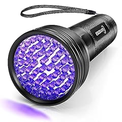 Efficient Pet Urine & Stain Detector Blacklight Flashlight: The upgraded ultraviolet light LED can show food stains and pet urine stains on rugs, carpets more clearly, Escolite 51 UV light LED beam covers a larger area, enabling you to locate the aff...