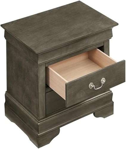 Miniatura 7 de Glory Furniture Louis Phillipe 2 Drawer Nightstand in Pink