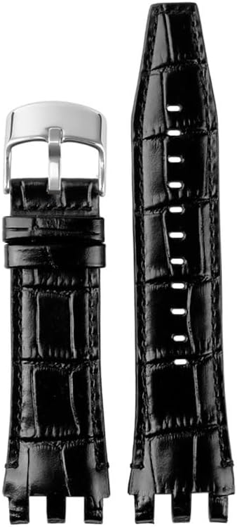 Fit For Swatch SVGK407 SVGK406 SVGK409 SVGK403 Cowhide Leather Watchband 22mm Watch Bracelet Strap Black Brown Blue White
