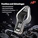 A-Premium 16Pcs Chromoly Steel Engine Roller Tip Rocker Arms Compatible with Chevy BBC(Big Block) 454, 1.7 Ratio, 7/16