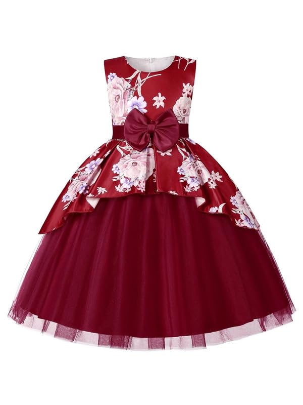 Image of Niren Enterprise Multipatteren Baby Girl's Knee Length Frocks with Digital Prints