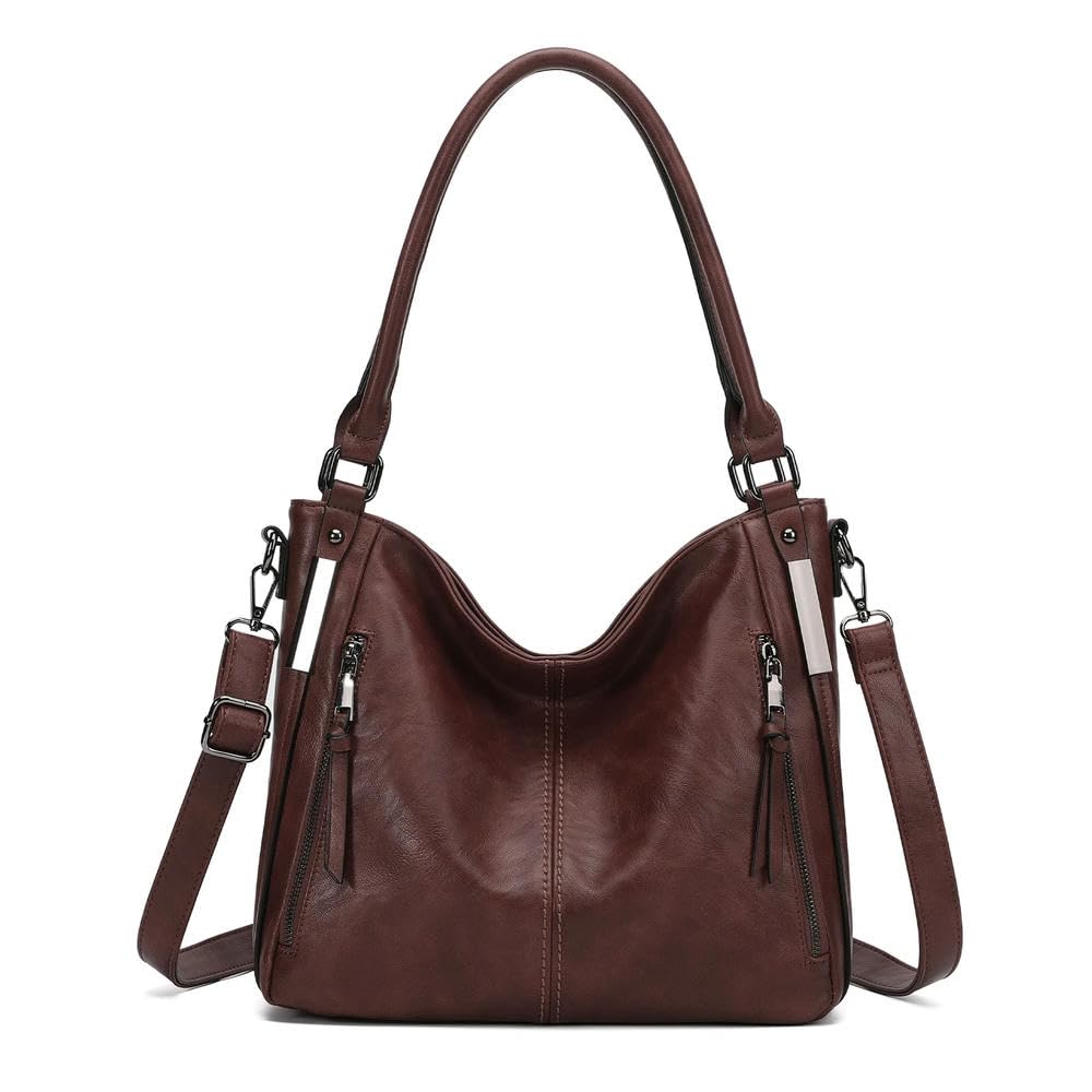 Bolsos ZBDZSW para Mujer, Bolsos de Hombro Elegantes, Bolsos Tipo Hobo, Bolsos de Mano Coffee