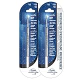 FISHER Space Pen Fine Point Pressurized Cartridge Refill, Black Ink, 2 Pack