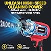 Bullseye Blower – Cordless Leaf Blower, Handheld Turbo Jet with 2 Batteries, 20V 350W Electric Air Power for Patio, Garage Cleaning and Car Drying – As Seen on TV #2