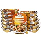 Buss Freizeitmacher Herzhaftes Gulasch vom Schwein - Schweinegulasch mit Paprika und Nudeln - Fertiggerichte zum Aufwärmen in Mikrowelle & Topf - Schnell & Einfach Zubereitet - 12 x 300g