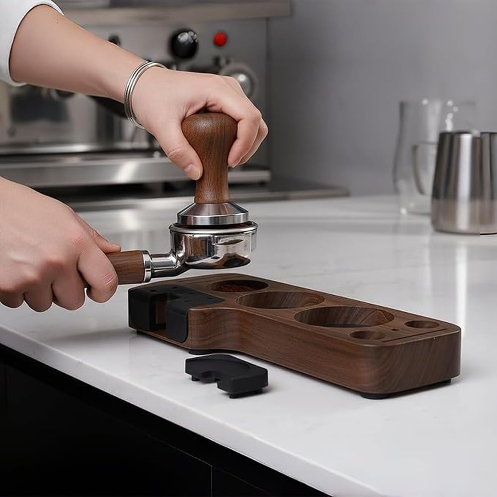 Tapete para prensar café de Para,58 mm, base cuadrada pequeña