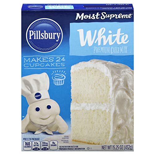 Pillsbury Moist Supreme White Premium Cake Mix, 15.25-Ounce