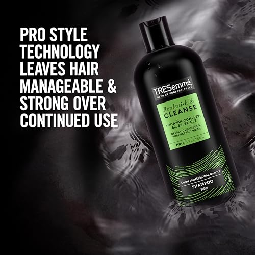 TRESemmé Replenish & Cleanse Shampoo with a vitamin complex for greasy hair 6x 680 ml - Image 4