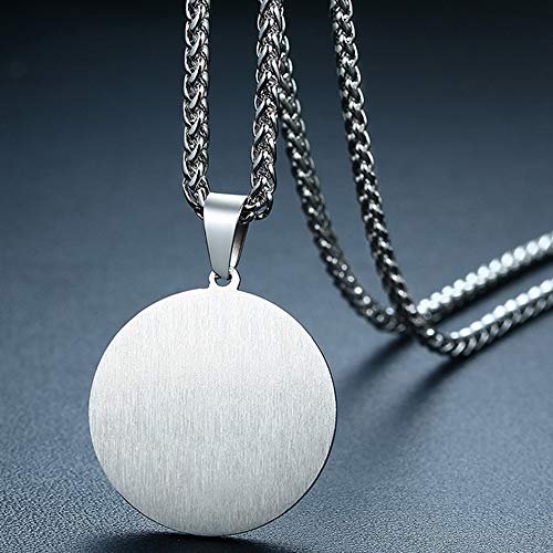 Jude Jewelers Stainless Steel Round Shape Muslim Islamic Religious Pendant Necklace4