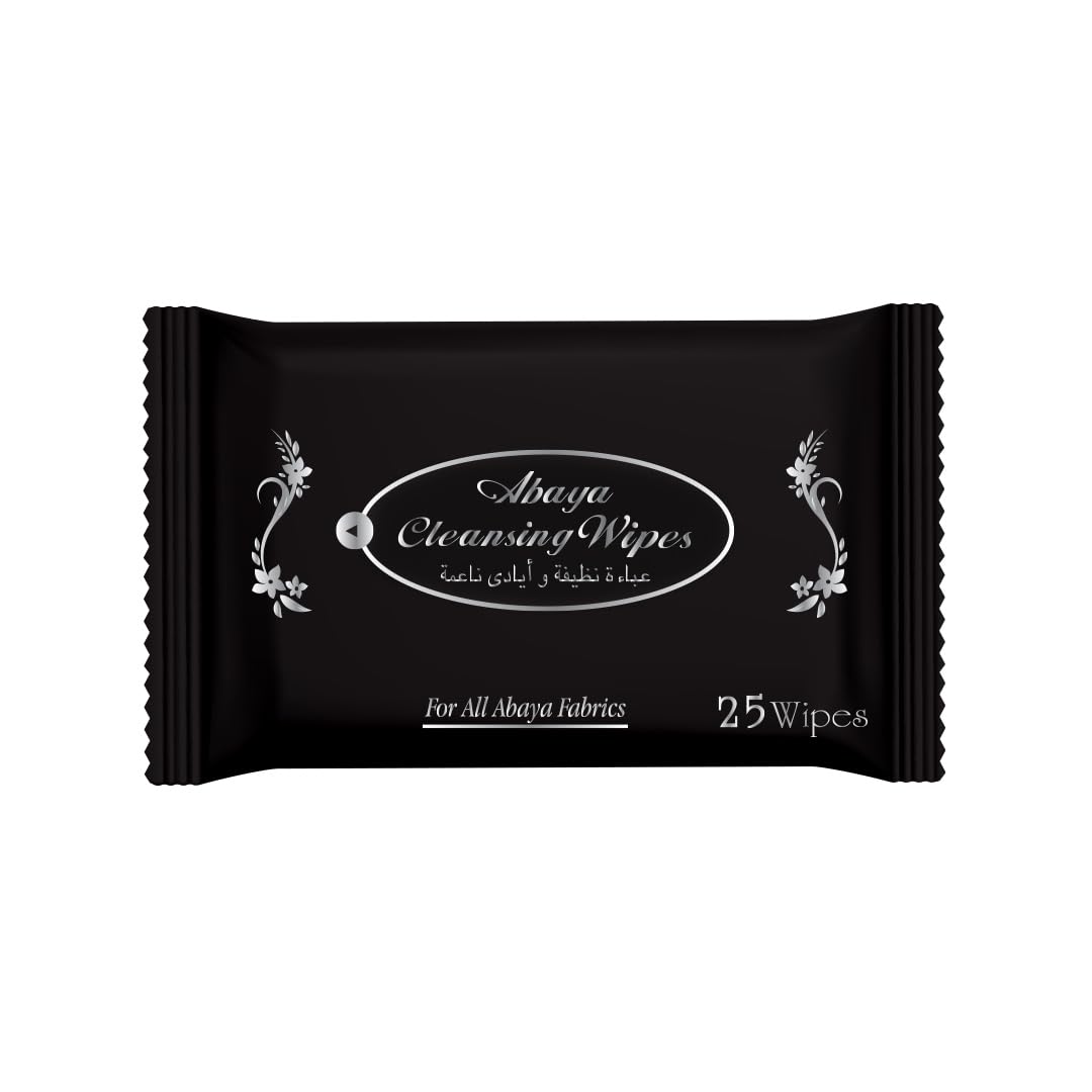 Cool & Cool Abaya Cleansing Wipes 12's - Gentle Fabric Care, Color Protect & Instant Cleansing