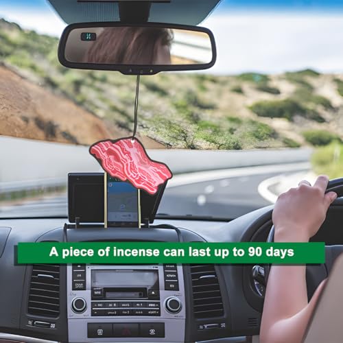 Image of Car Mirror Hanging Ornament, Bacon Funny Vehicle Interior Decor, Universal Decoration Accessories for SUV, Sedan, Truck (Type A)