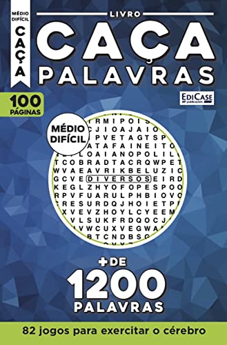 Livro Caça-Palavras 45: Nível Médio/ Difícil - 82 jogos para exercitar o cérebro