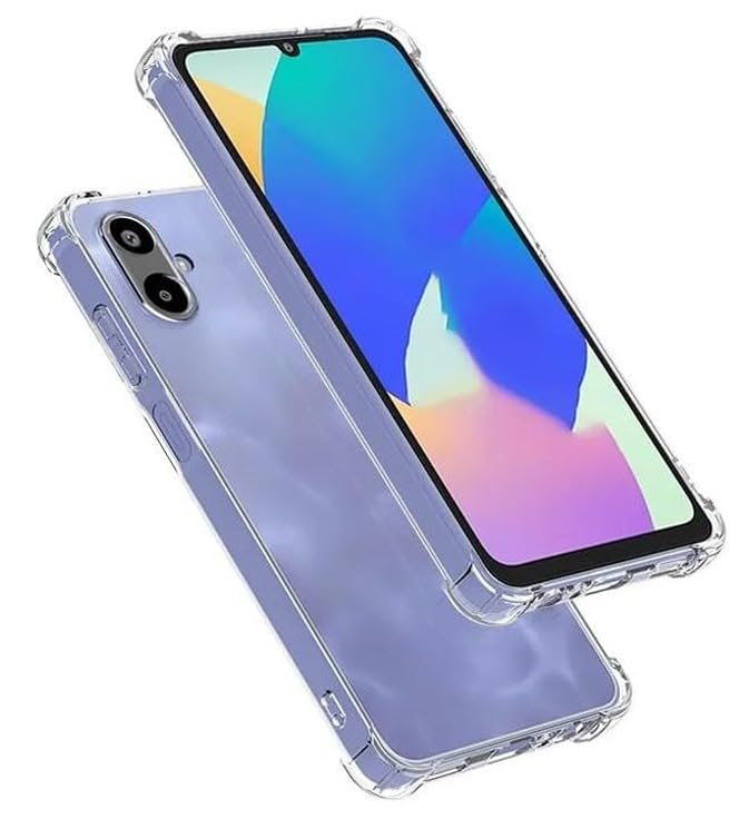Image of BOXXO Flexible Back Cover for Samsung Galaxy M06 5G | Back Cover Transparent Clear Shockproof Case Four Corner Protection | Slim Protective Mobile Phone Cover for Samsung Galaxy M06 5G