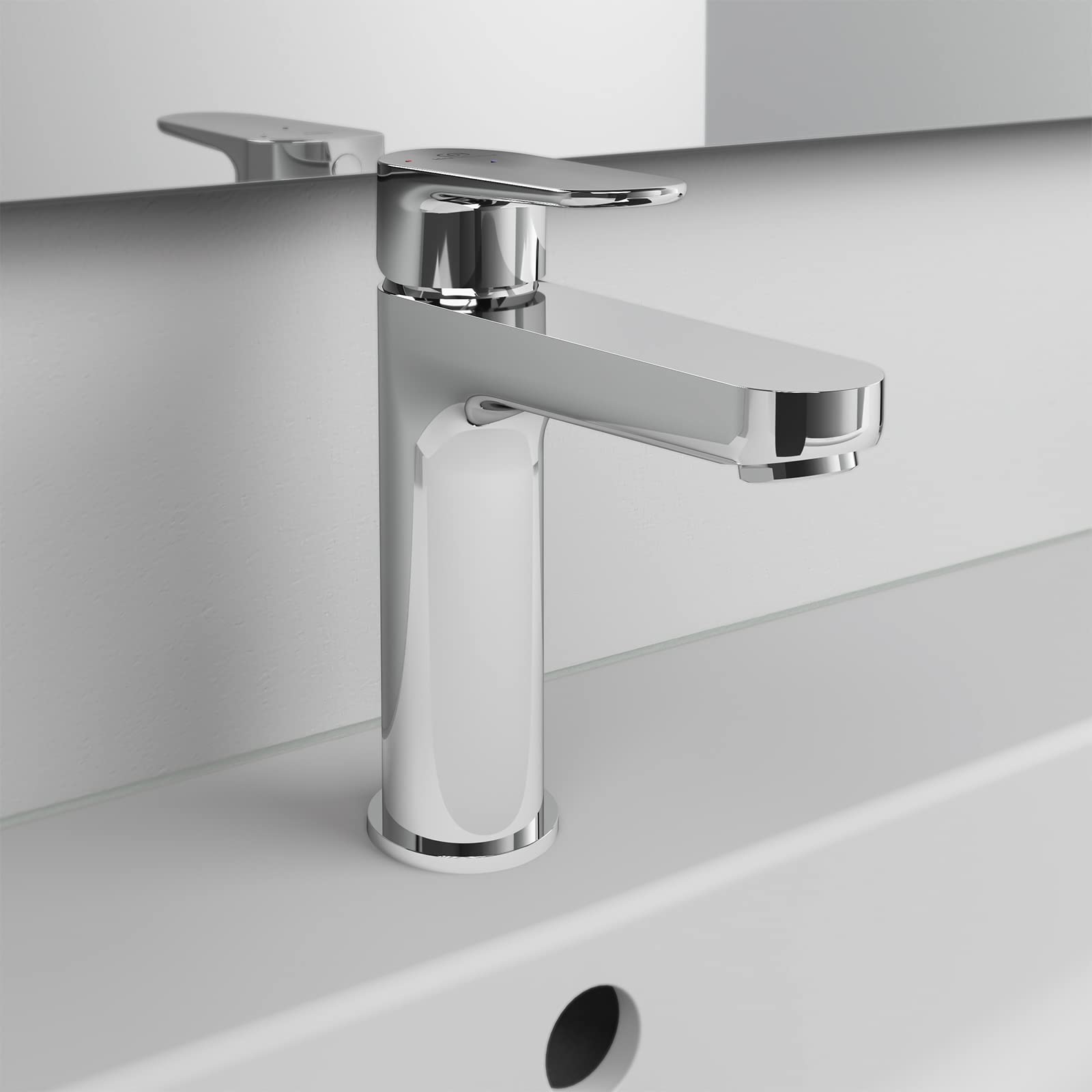 Ideal Standard - Cerafine O, Miscelatore monocomando per lavabo, Con sistema Bluestart, Cromato