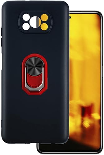 Funda de teléfono ultrafina para Xiaomi Poco X3 NFC + soporte de anillo con soporte de soporte, funda de silicona suave con pudín de gel para Xiaomi disponible en Yaxa Venezuela